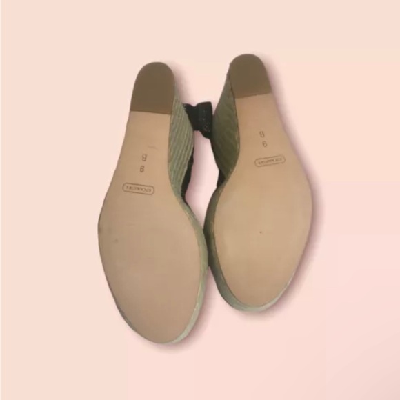 BNIB COACH 'Maritza' black leather platform wedge Shoes SZ 9 - Picture 5 of 5